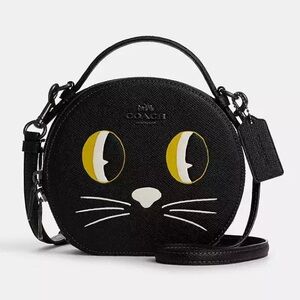 Limited Edition Coach Canteen Crossbody Bag With Halloween Cat